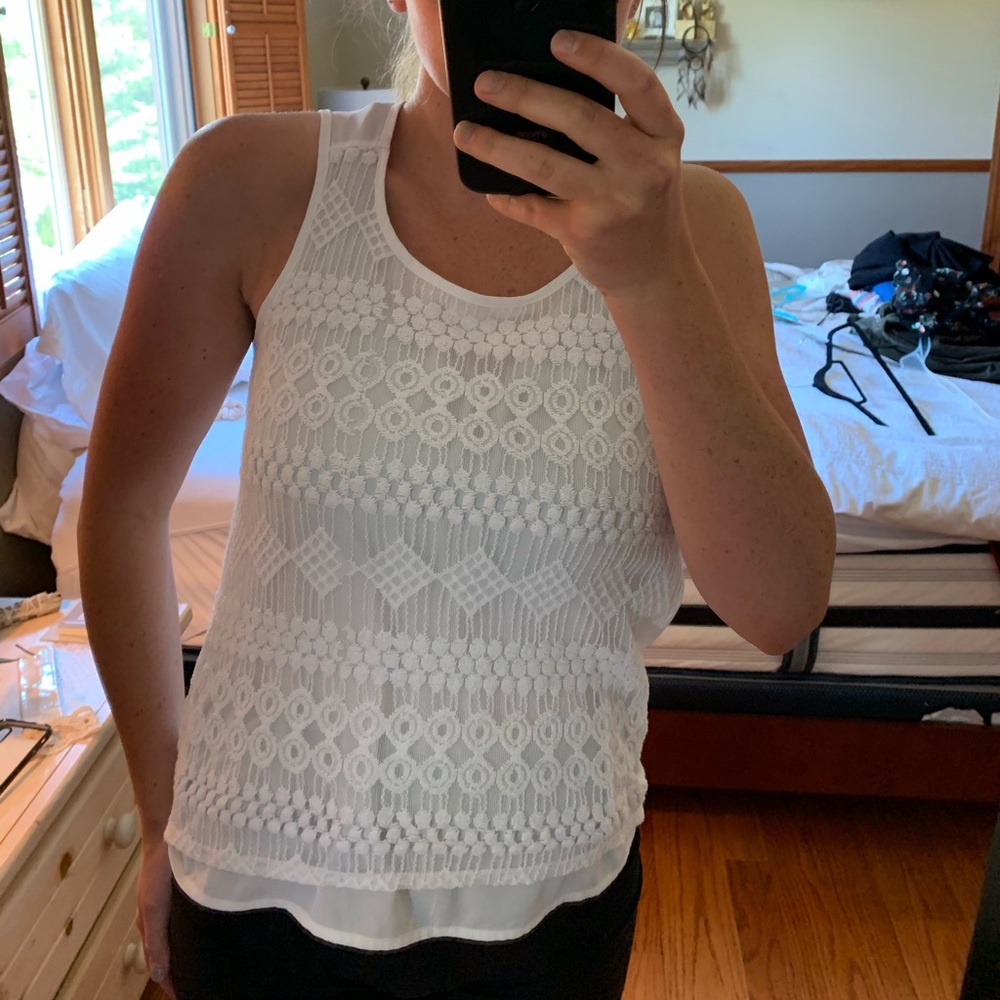 White tank top